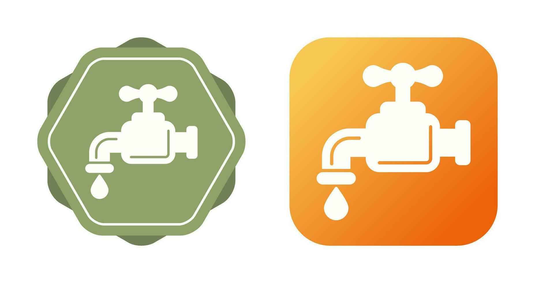 Water Faucet Vector Icon