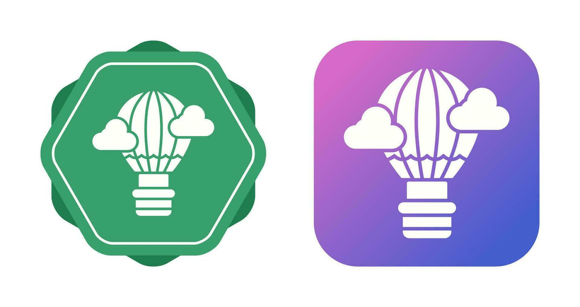 Hot Air Balloon Vector Icon