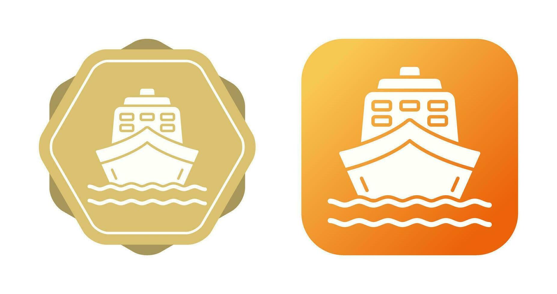 icono de vector de barco