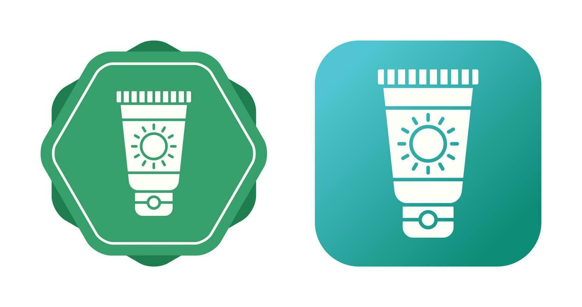 Sun Cream Vector Icon