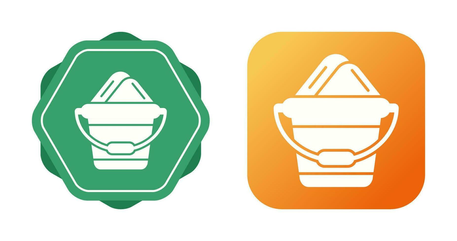 Sand Bucket Vector Icon