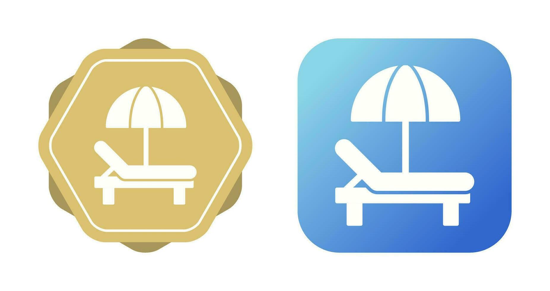 Sunbed Vector Icon