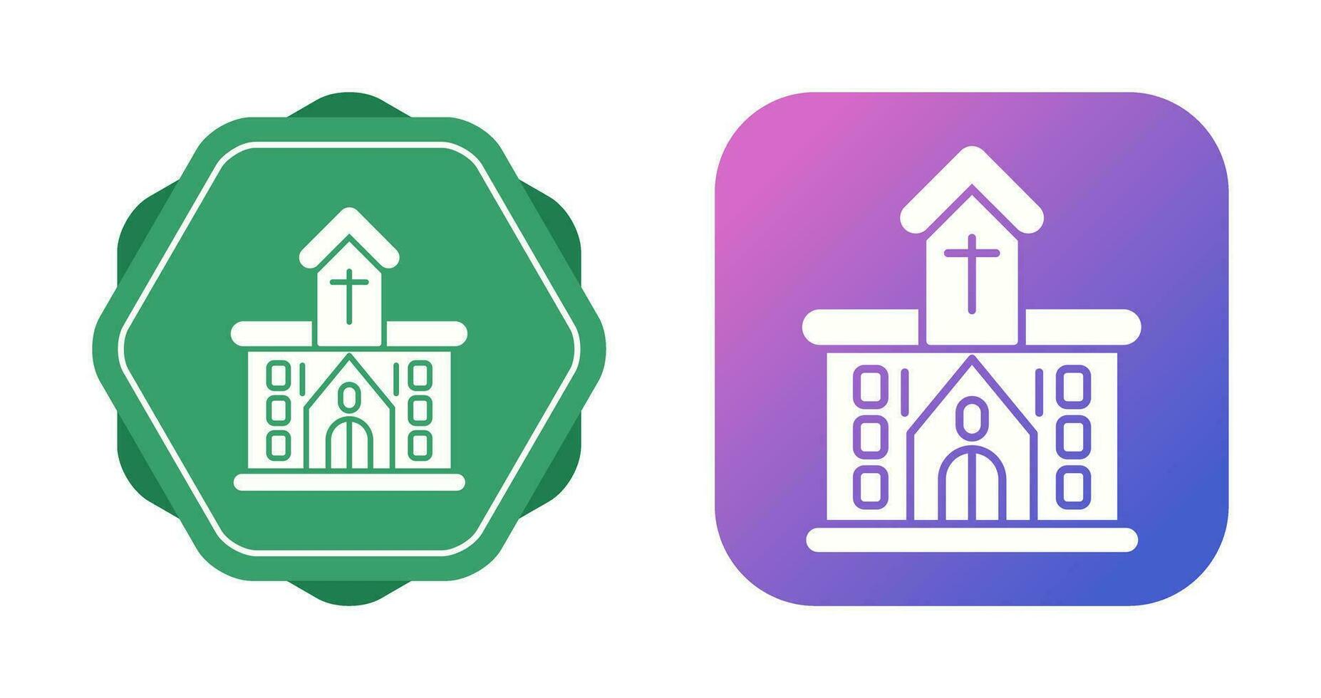 icono de vector de iglesia