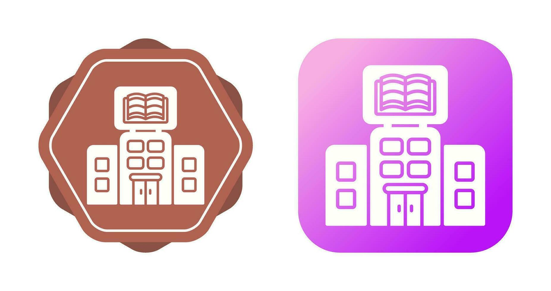 icono de vector de biblioteca