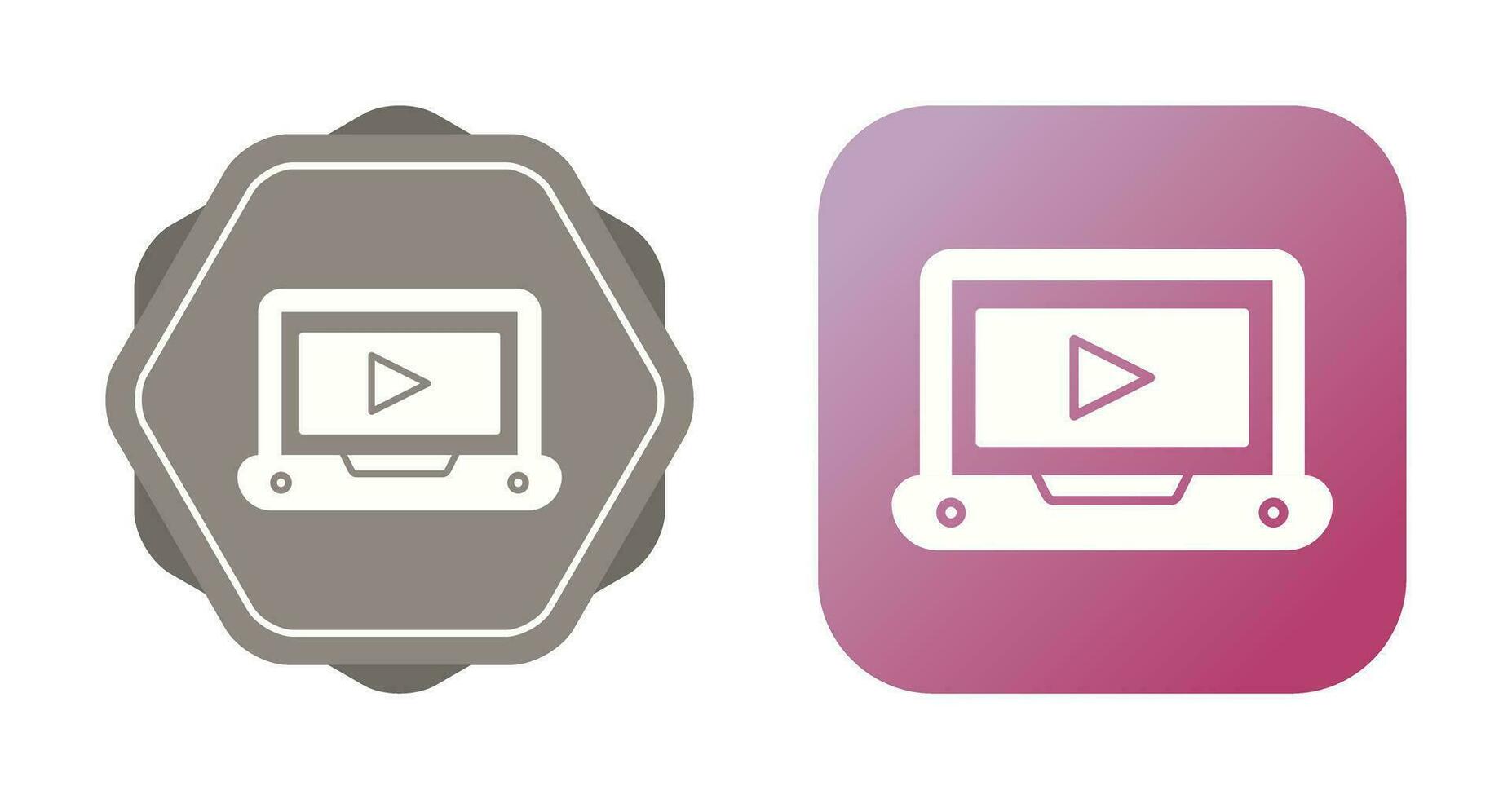 icono de vector de tutorial de vídeo