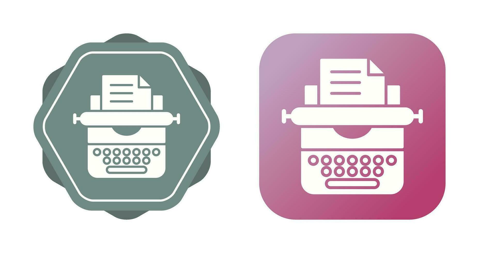 Typewriter Vector Icon