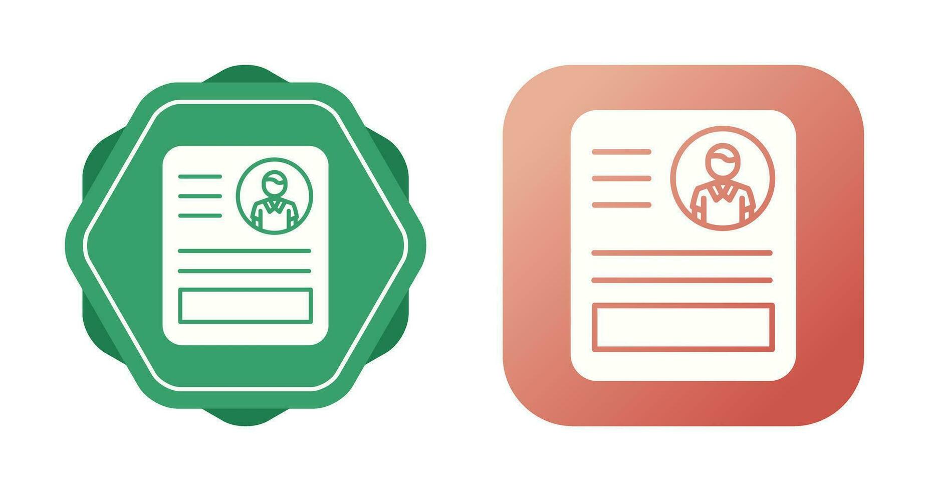CV Vector Icon