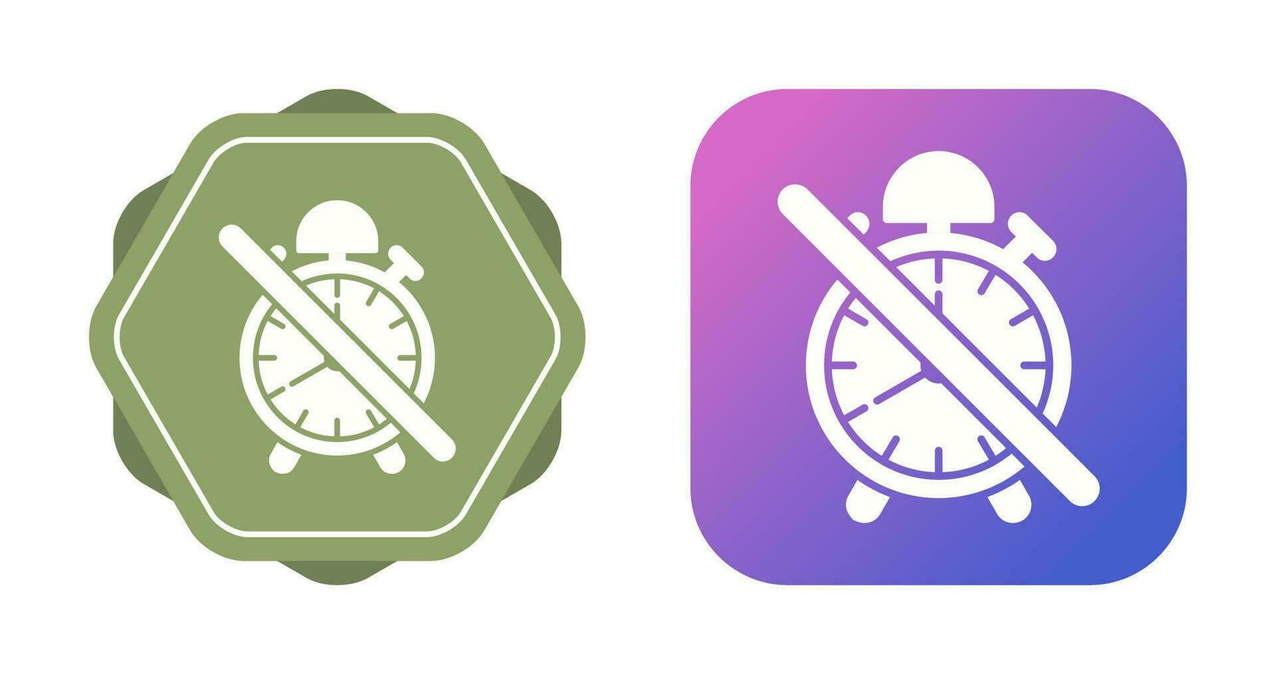 No Alarm Vector Icon