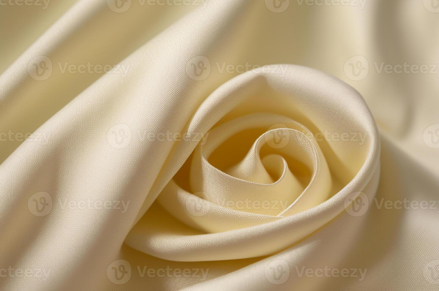 Pale yellow satin silk cloth texture realistic background image, AI Generative photo