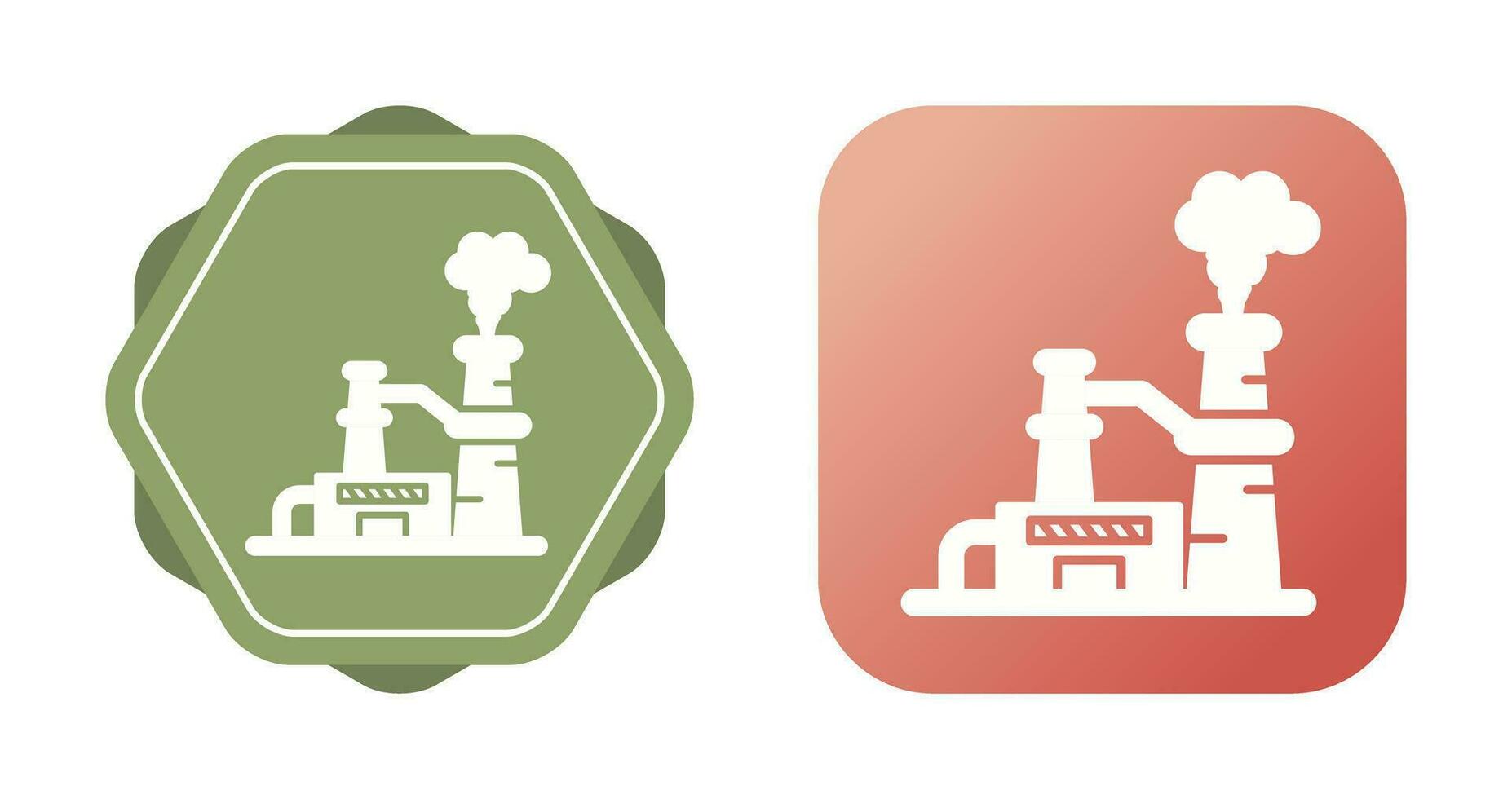 Nuclear Plant Vector Icon