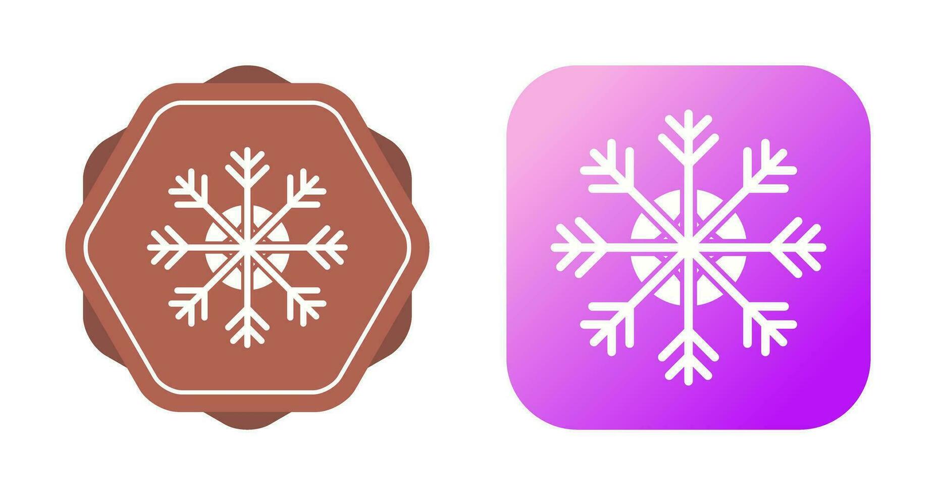 icono de vector de copo de nieve