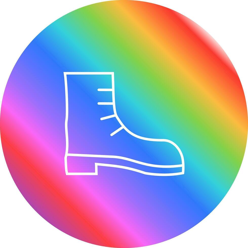 icono de vector de bota de camping