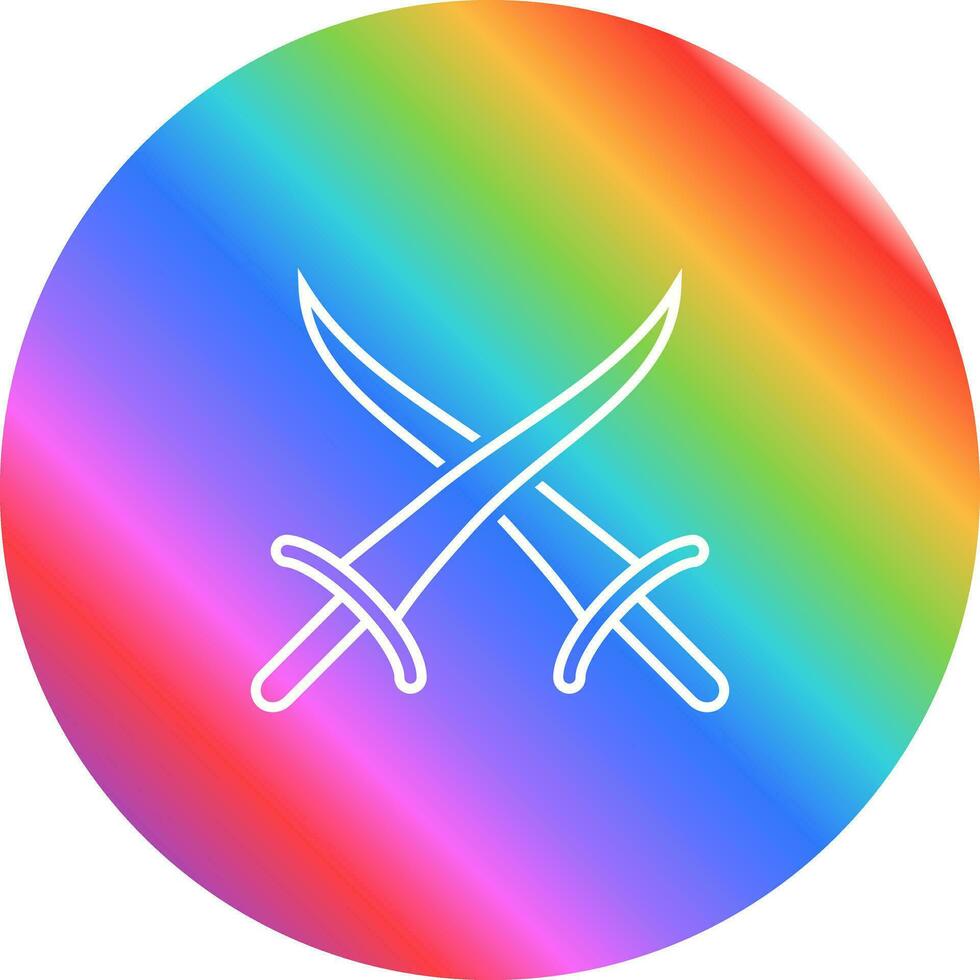 Sword Fighting Vector Icon