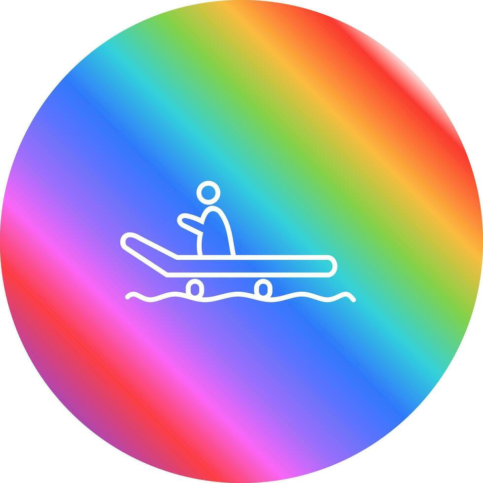 Riding Sled Vector Icon