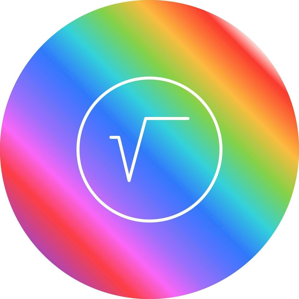 Square Root Symbol Vector Icon
