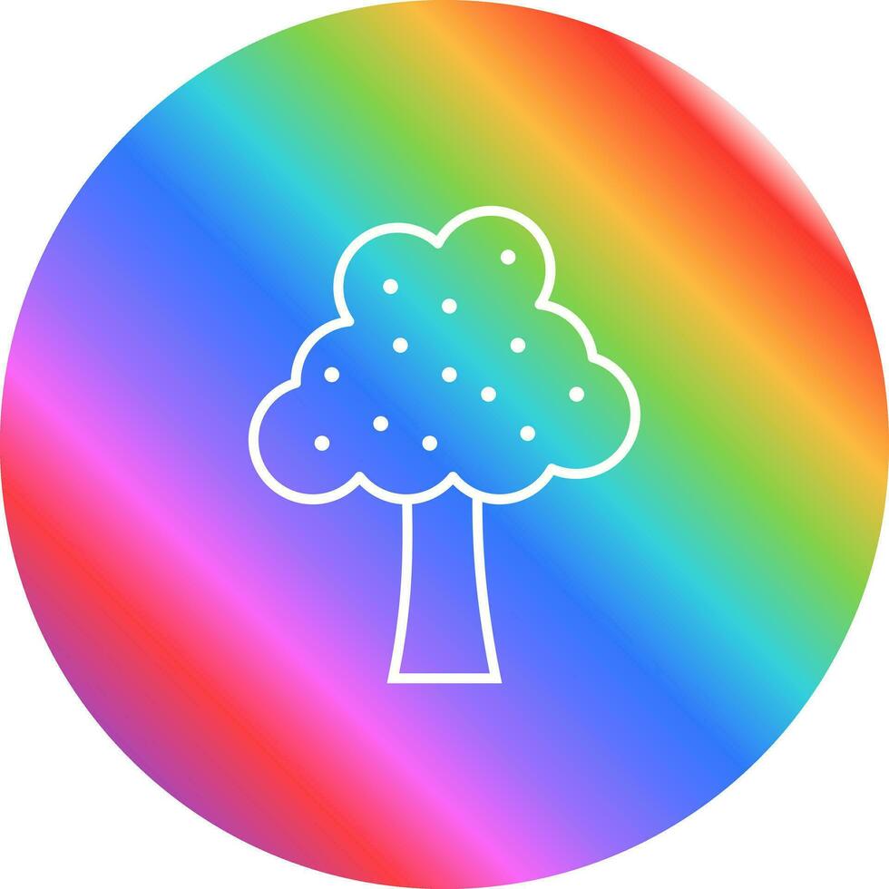 icono de vector de árbol frutal