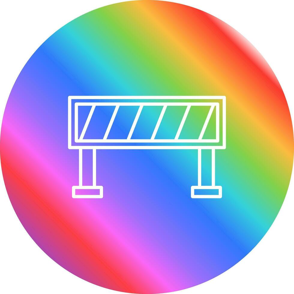 Road Barrier Vector Icon