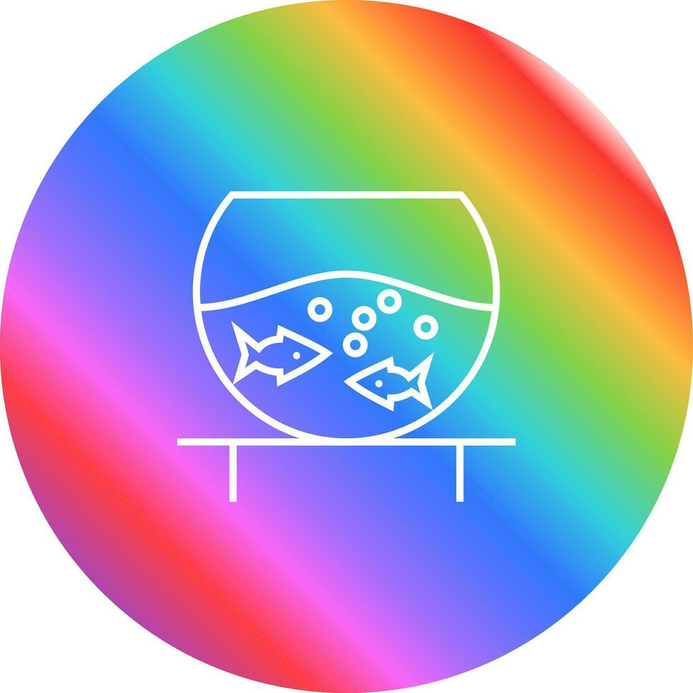 Fish Bowl Vector Icon