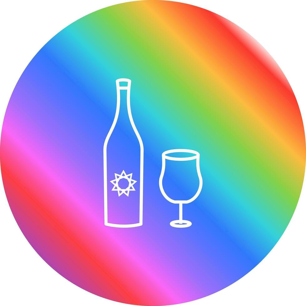 Goblet and Wine Vector Icon