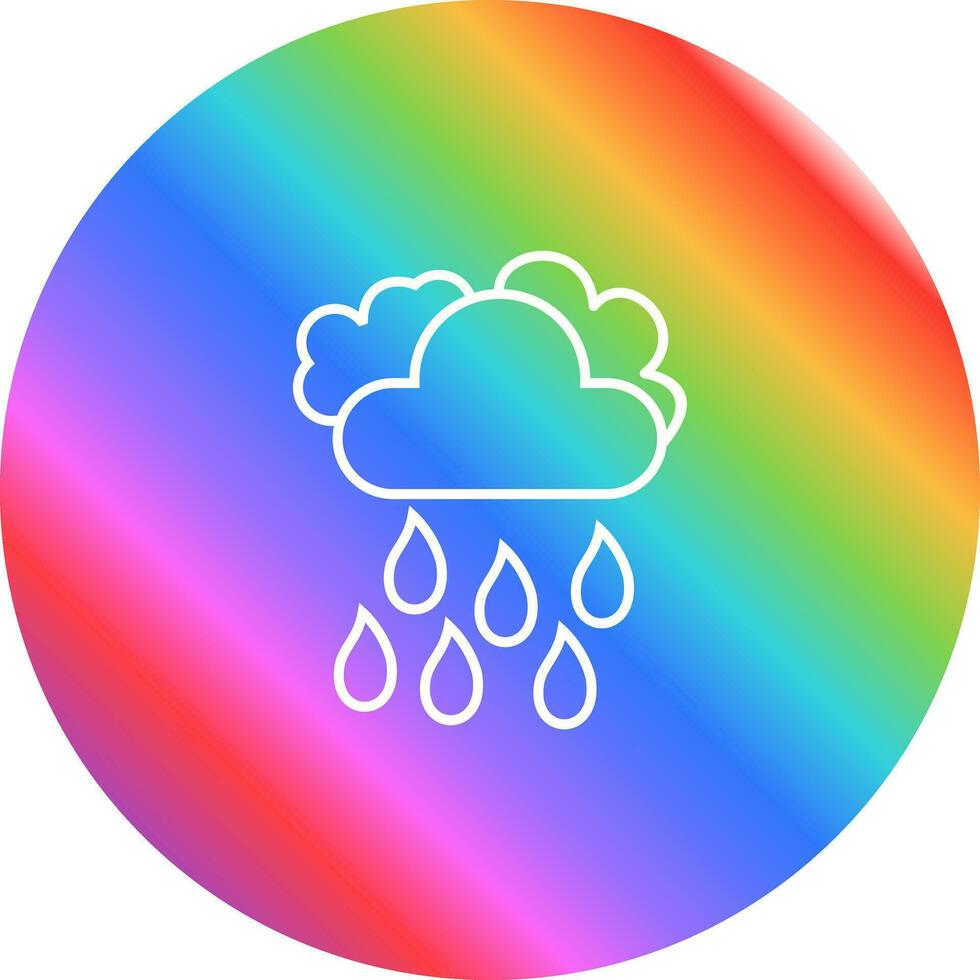Light Rain Vector Icon