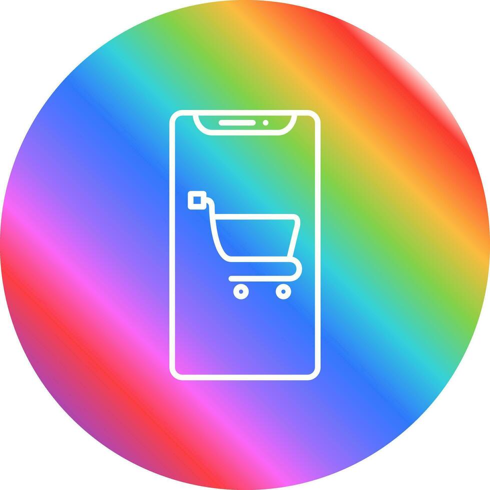 Mobile Shopping Vector Icon