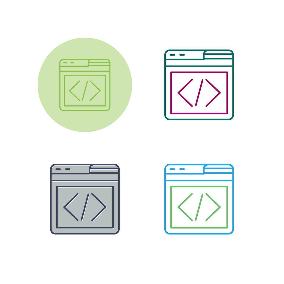 Web Programing Vector Icon
