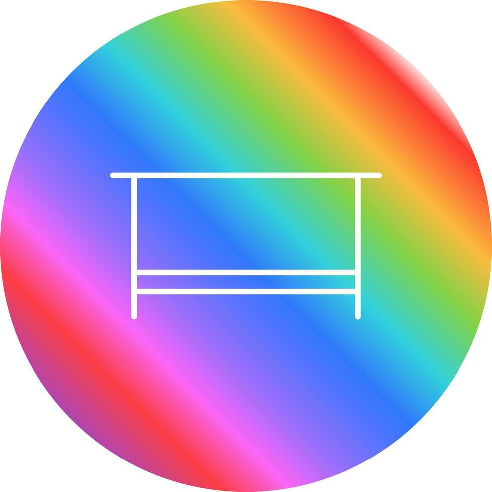 Simple Desk Vector Icon