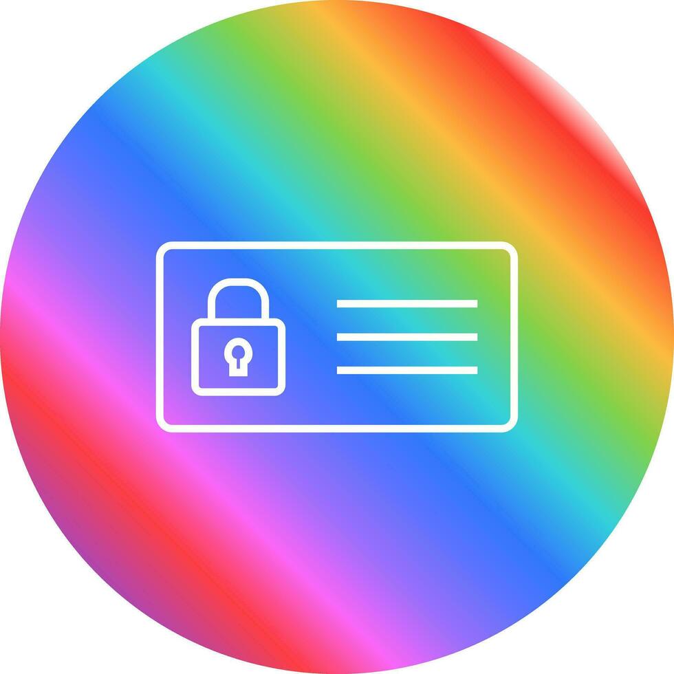 Protected Card Vector Icon