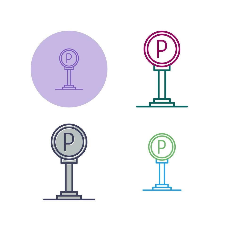 Parking Sign Vector Icon