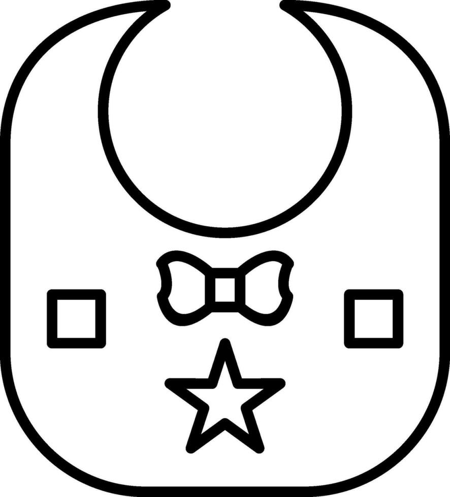 Baby Bib Vector Icon