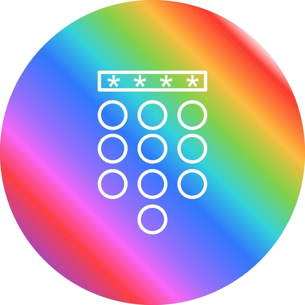 Passcode Lock Vector Icon 27024712 Vector Art at Vecteezy