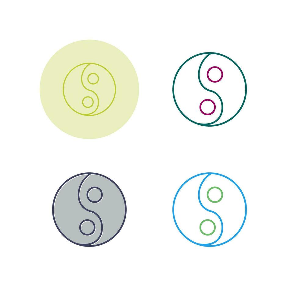 Yin Yang Vector Icon