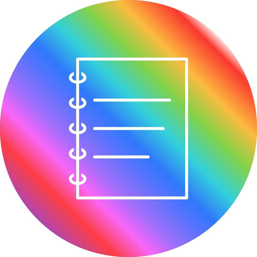 Notepad Vector Icon