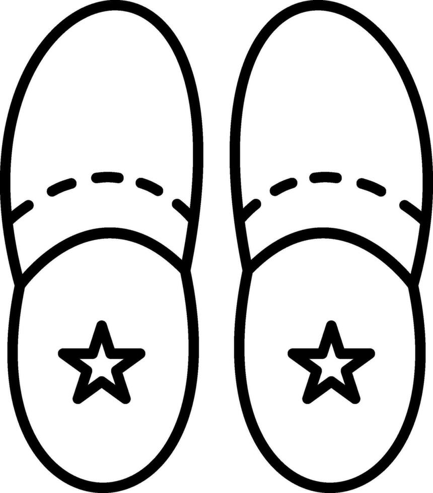 Slippers Vector Icon