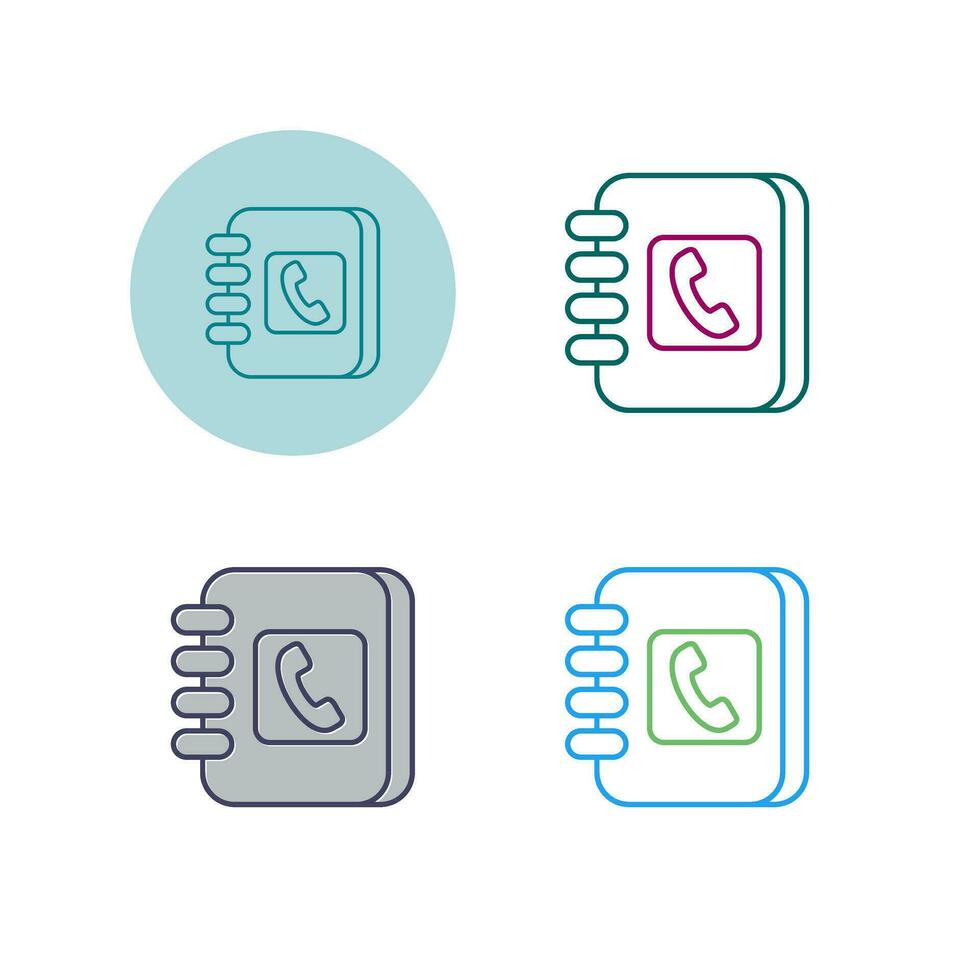 Address Book Vector Icon