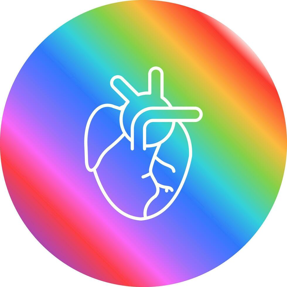 icono de vector de corazón médico