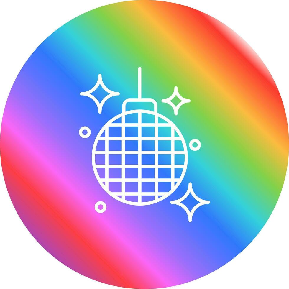 icono de vector de bola de discoteca
