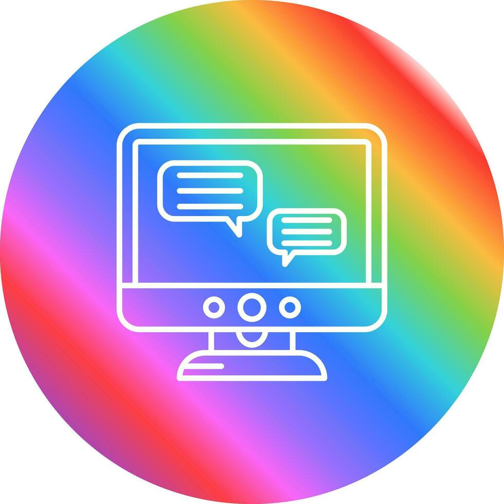 Chat Lcd Vector Icon