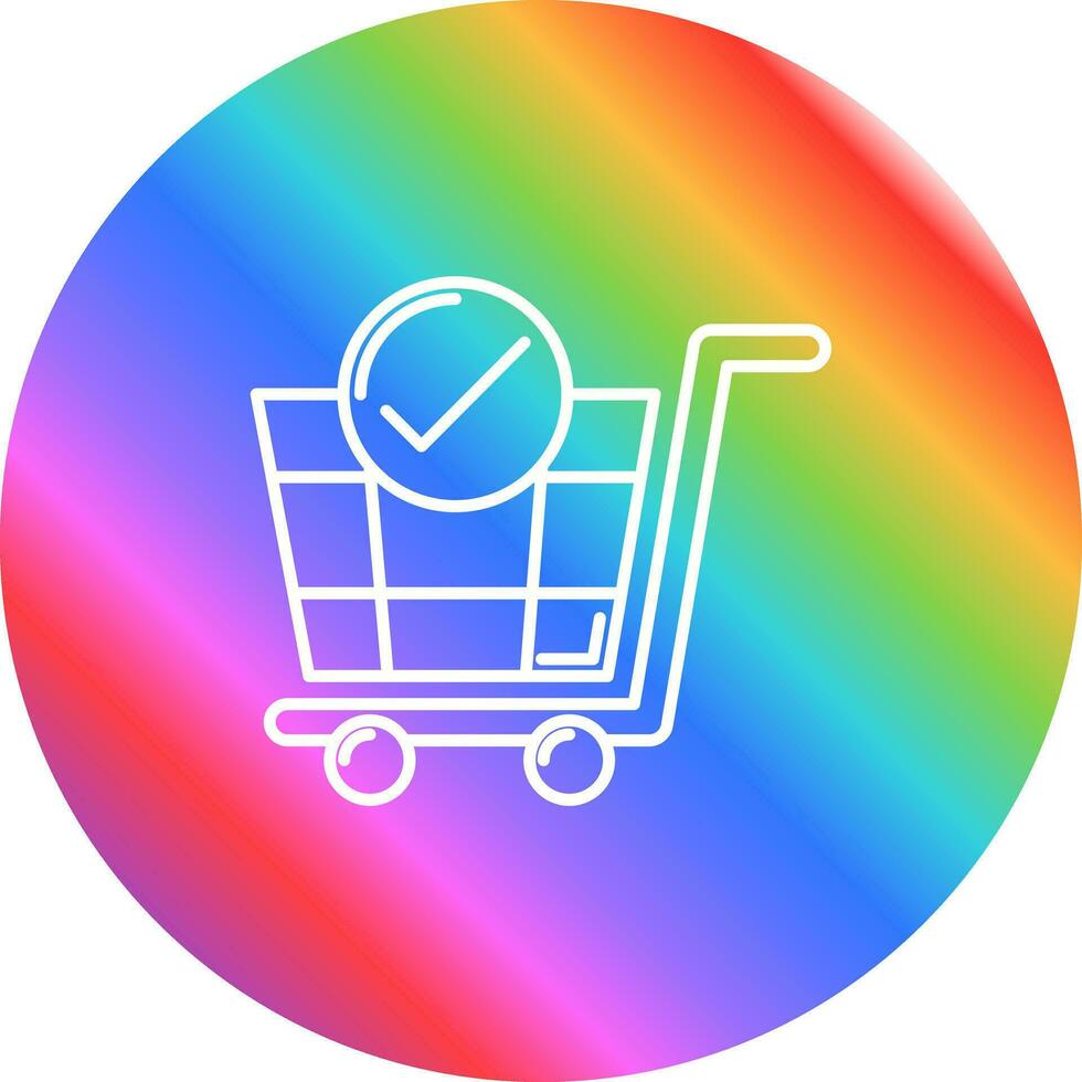 icono de vector de carrito de compras