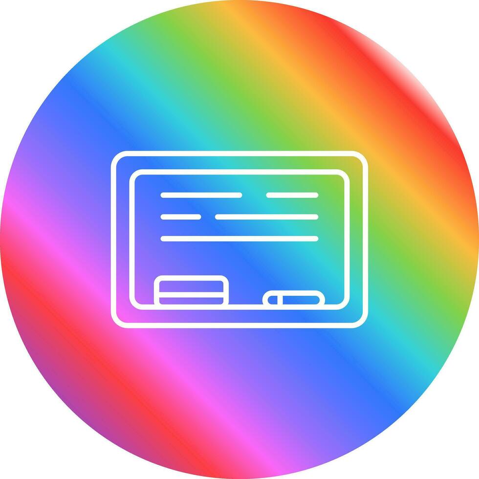 White Board Vector Icon