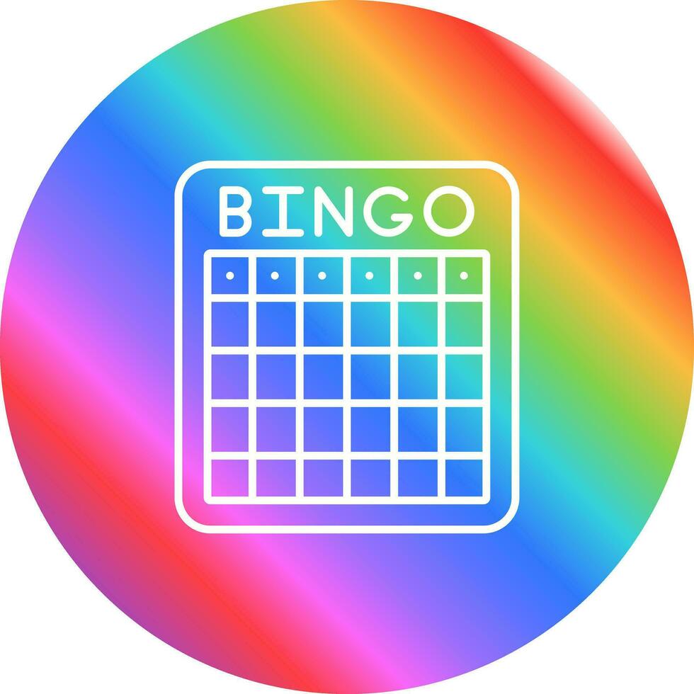 icono de vector de bingo