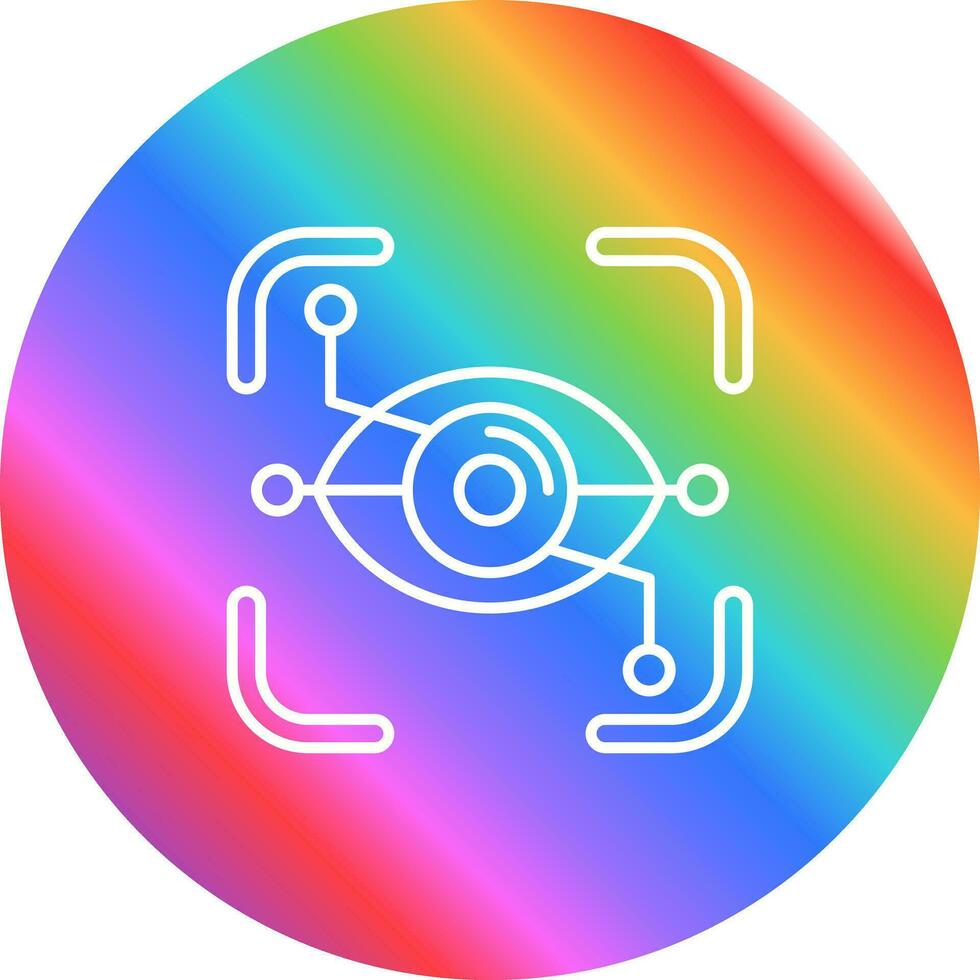 Eye Recognition Vector Icon