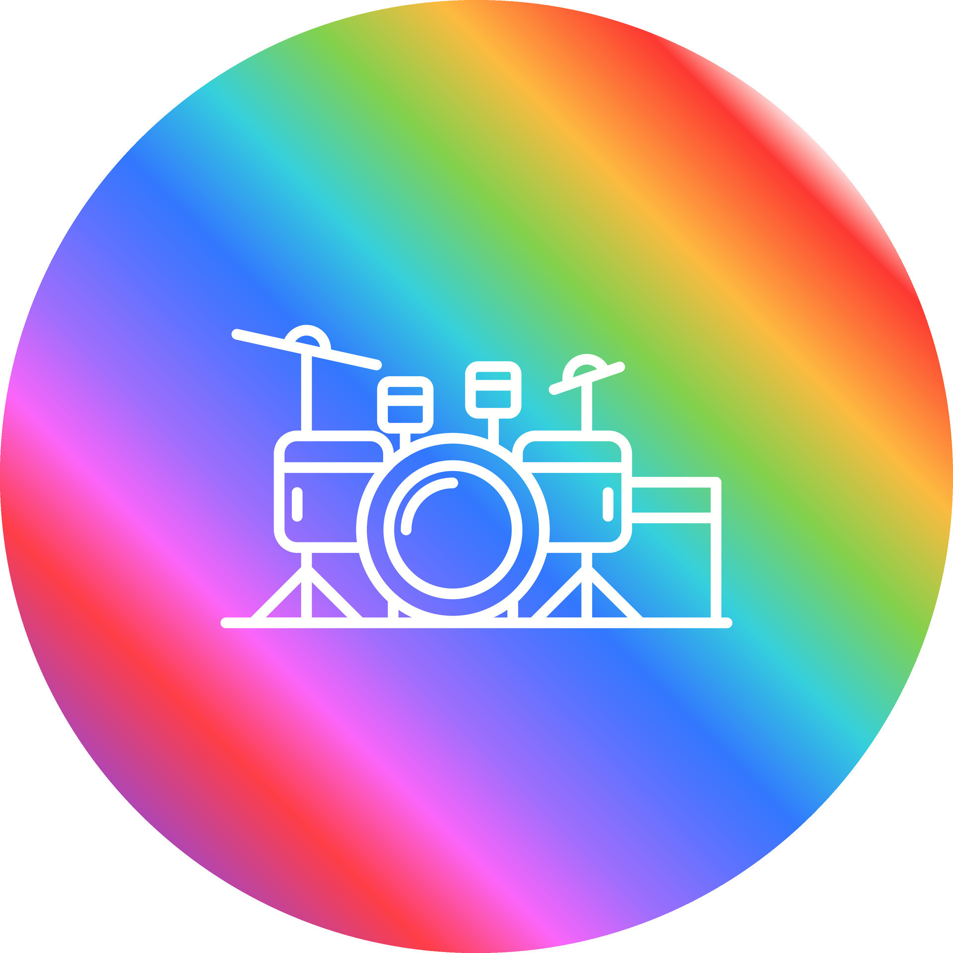 Drum Set Vector Icon 27026548 Vector Art at Vecteezy