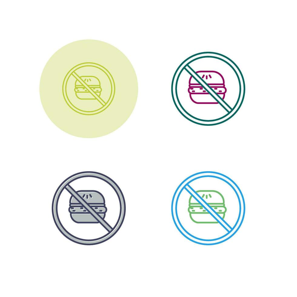 No Eating Vector Icon