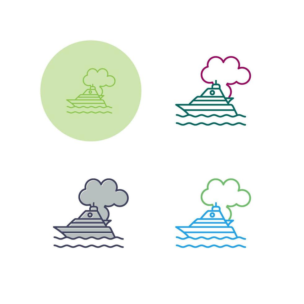 Ship Pollution Vector Icon