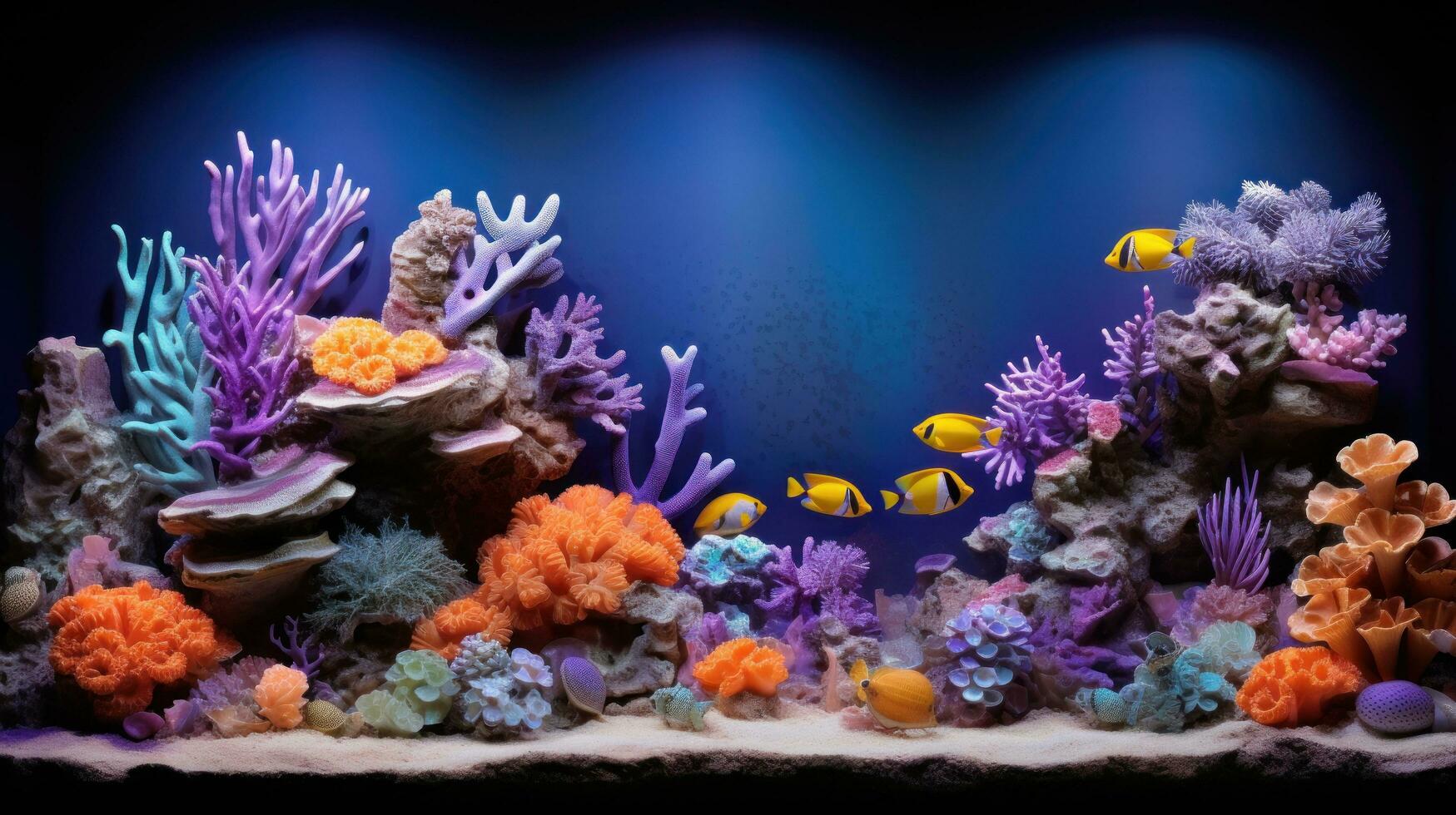 Colorful coral reef background photo