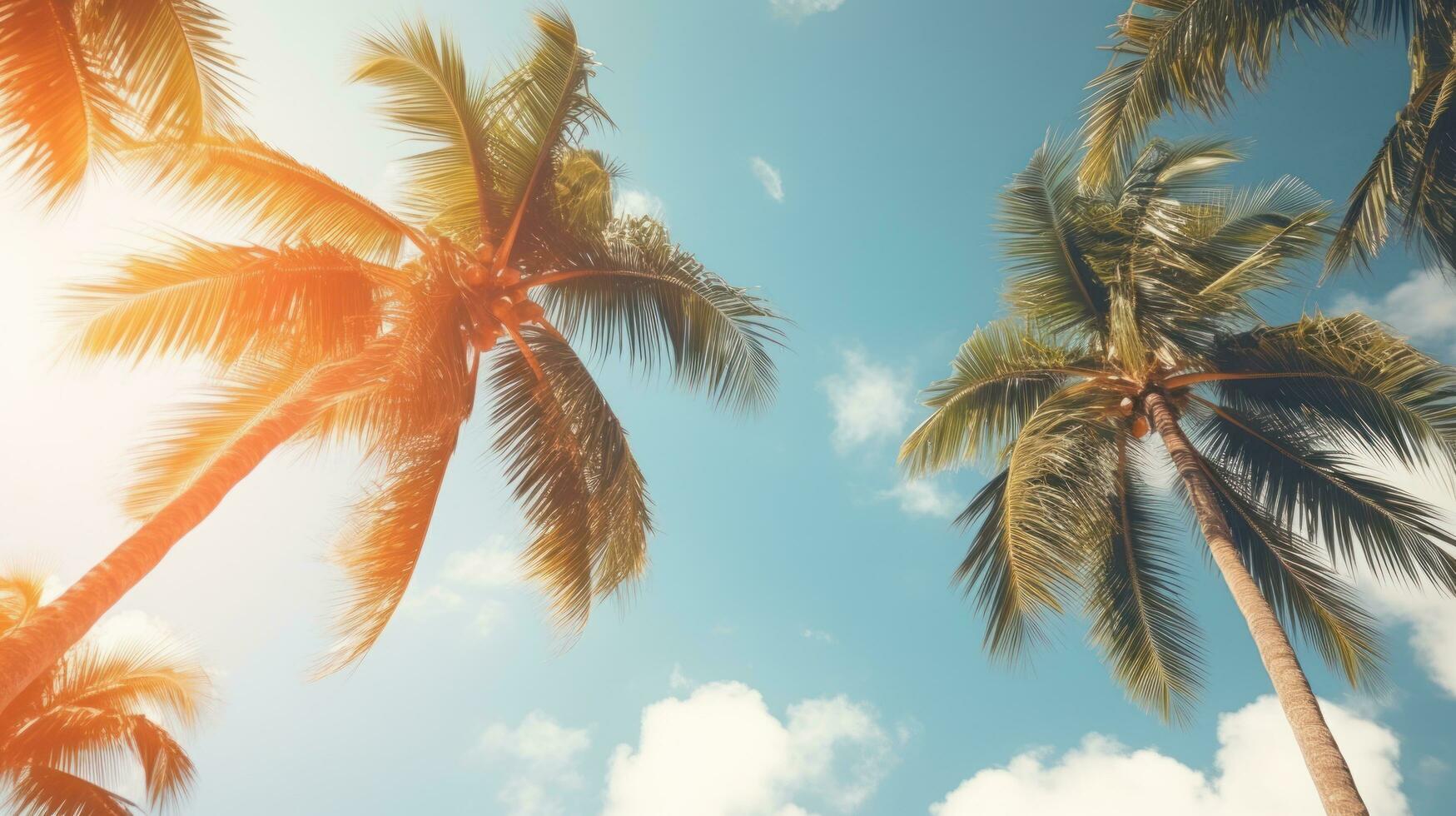 Palm trees background 27027681 Stock Photo at Vecteezy