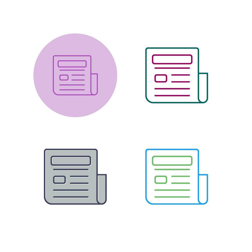 News Paper Vector Icon