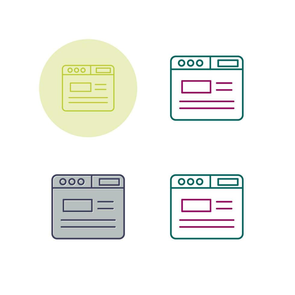 Webpage Vector Icon