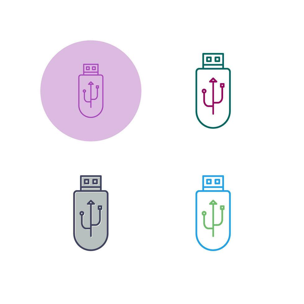 icono de vector de unidad usb